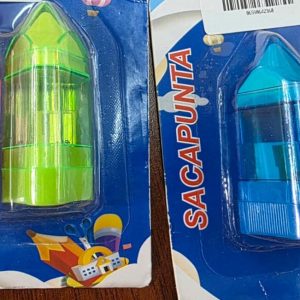 Sacapunta doble azul