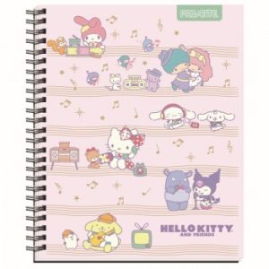 CUADERNO UNIVERSITARIO HELLO KITTY AND FRIENDS